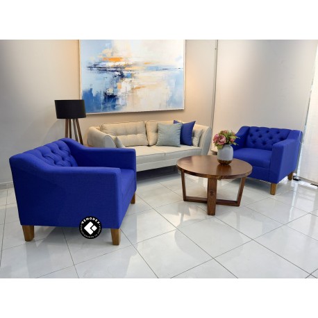 PAQUETE LOVE SEAT OVAL P70 / 2 INDIVIDUAL BRAZO CURVO