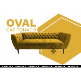 SOFA OVAL CAPITONADO